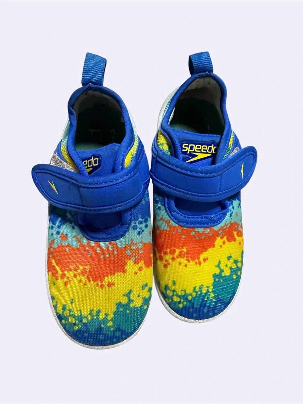 Toddler 8/9 M Speedo Kids' Blue Multicolor Water Shoes